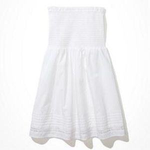 American eagle white dress, attachable straps, Brand new, S